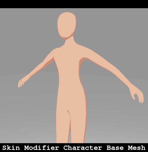 Skin Modifier Character Base Mesh preview image 1
